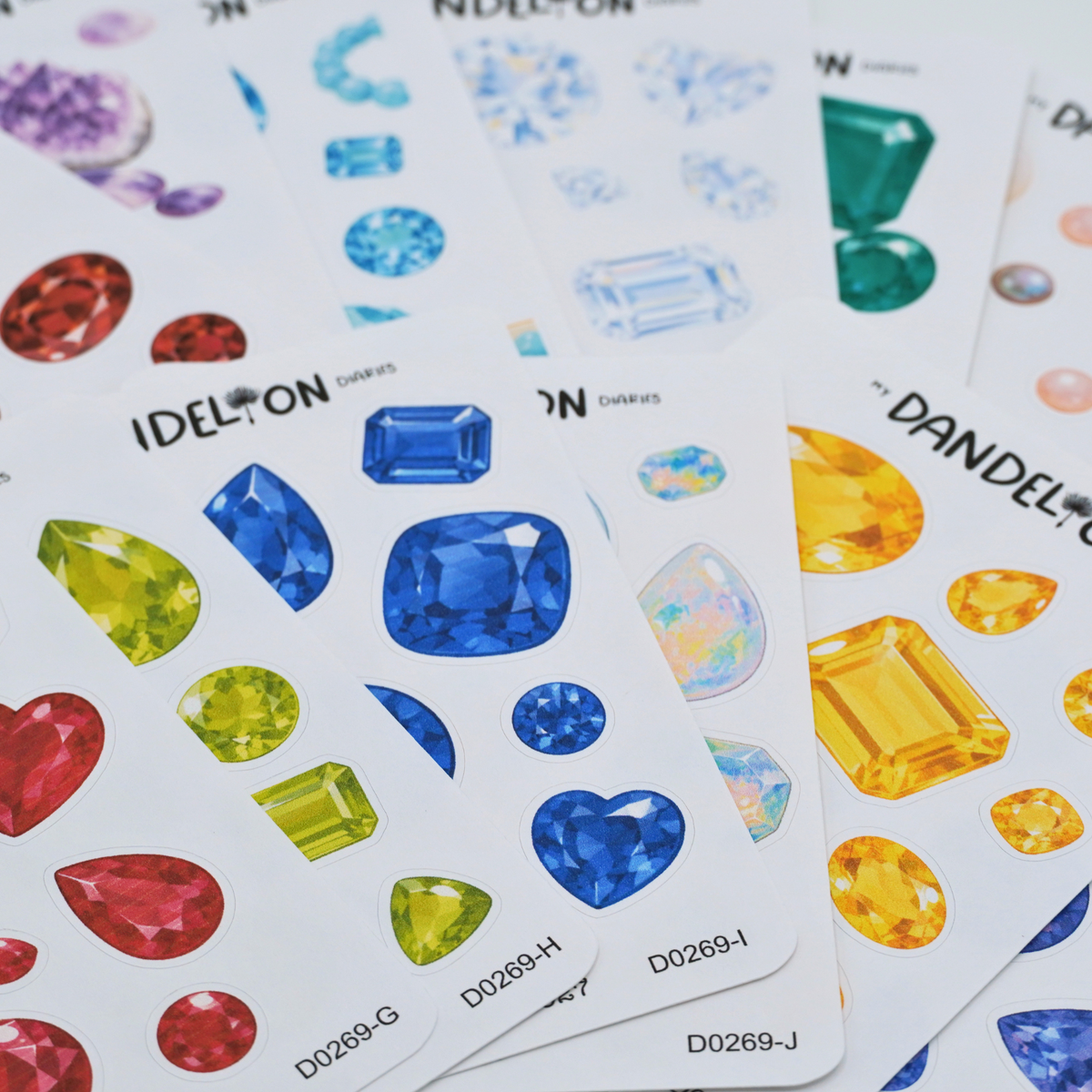 Birth Gemstone Deco Sheets - 2027 Collection