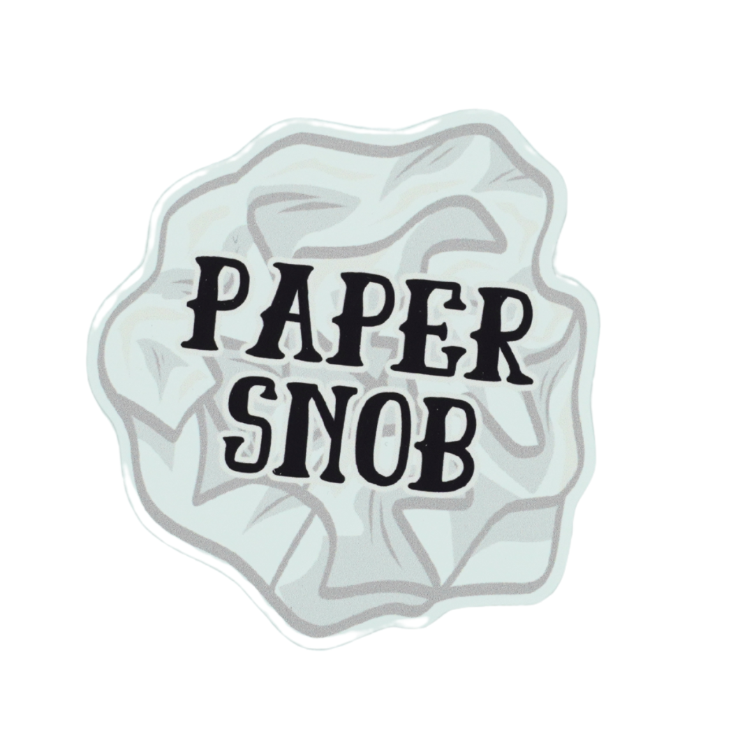 Paper Snob Die Cut Vinyl Sticker