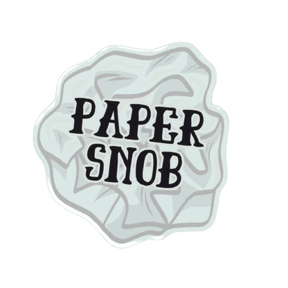 Paper Snob Die Cut Vinyl Sticker
