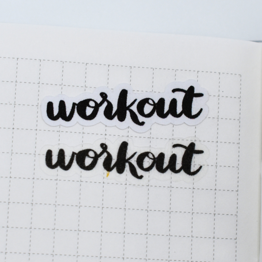 Workout - Handlettering