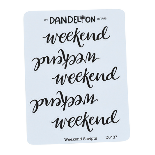 Weekend Scipts - Handlettering