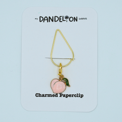 Pink Peach Charmed Paperclip