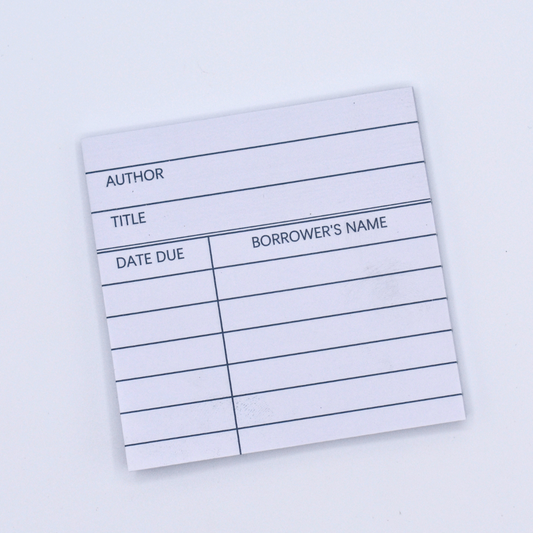 Library Slip Sticky Notes