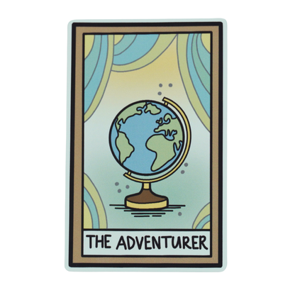 The Adventurer Tarot Card Die Cut Vinyl Sticker