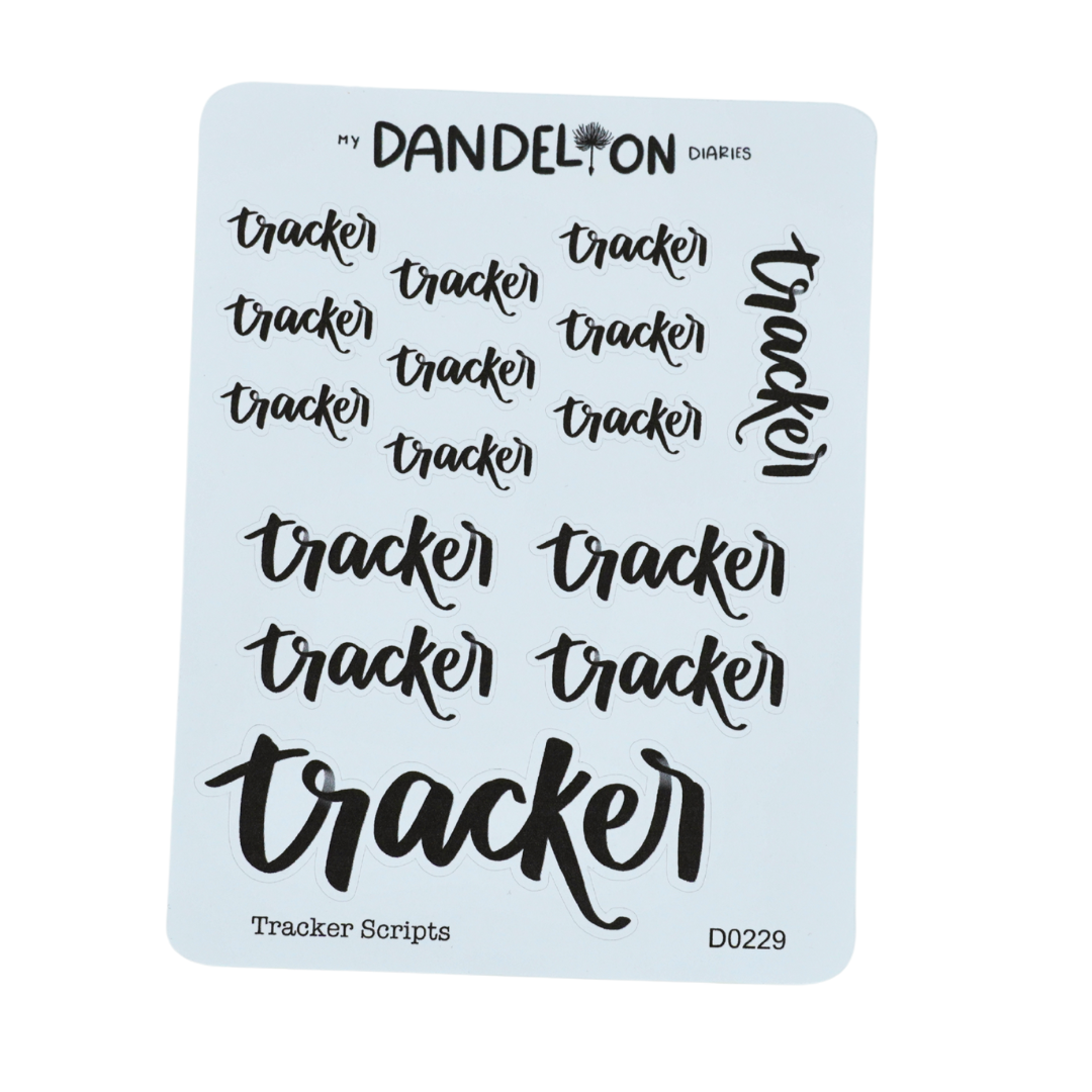 Tracker Scripts - Handwritting