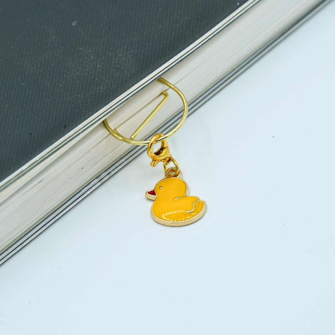 Rubber Ducky Charmed Paperclip