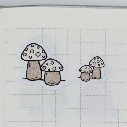 Tiny Brown Mushrooms