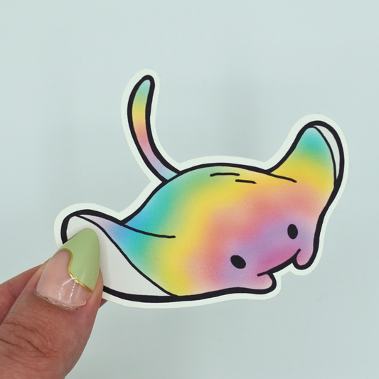Rainbow Ray Die Cut Vinyl Sticker