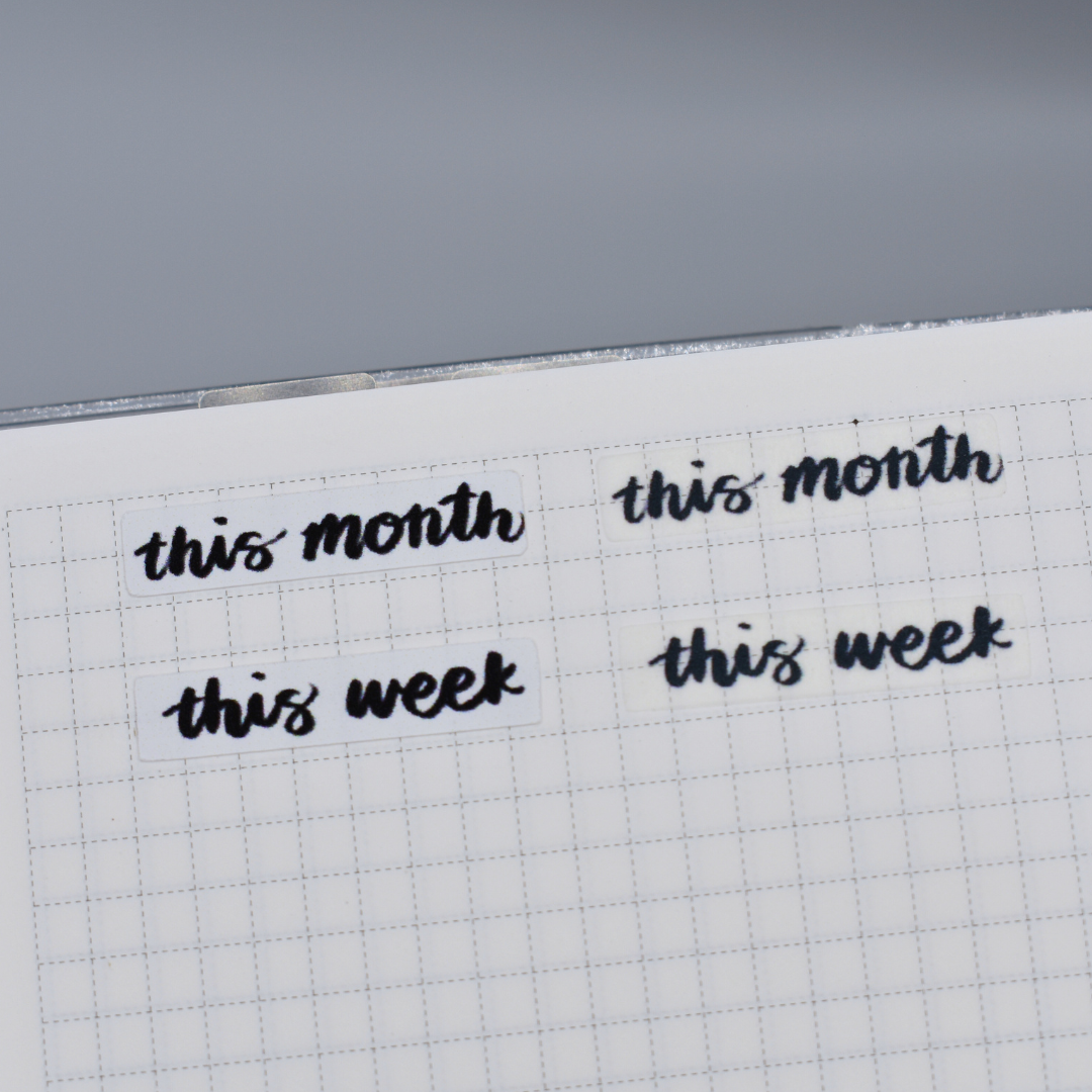 This Month /This Week - Handlettering