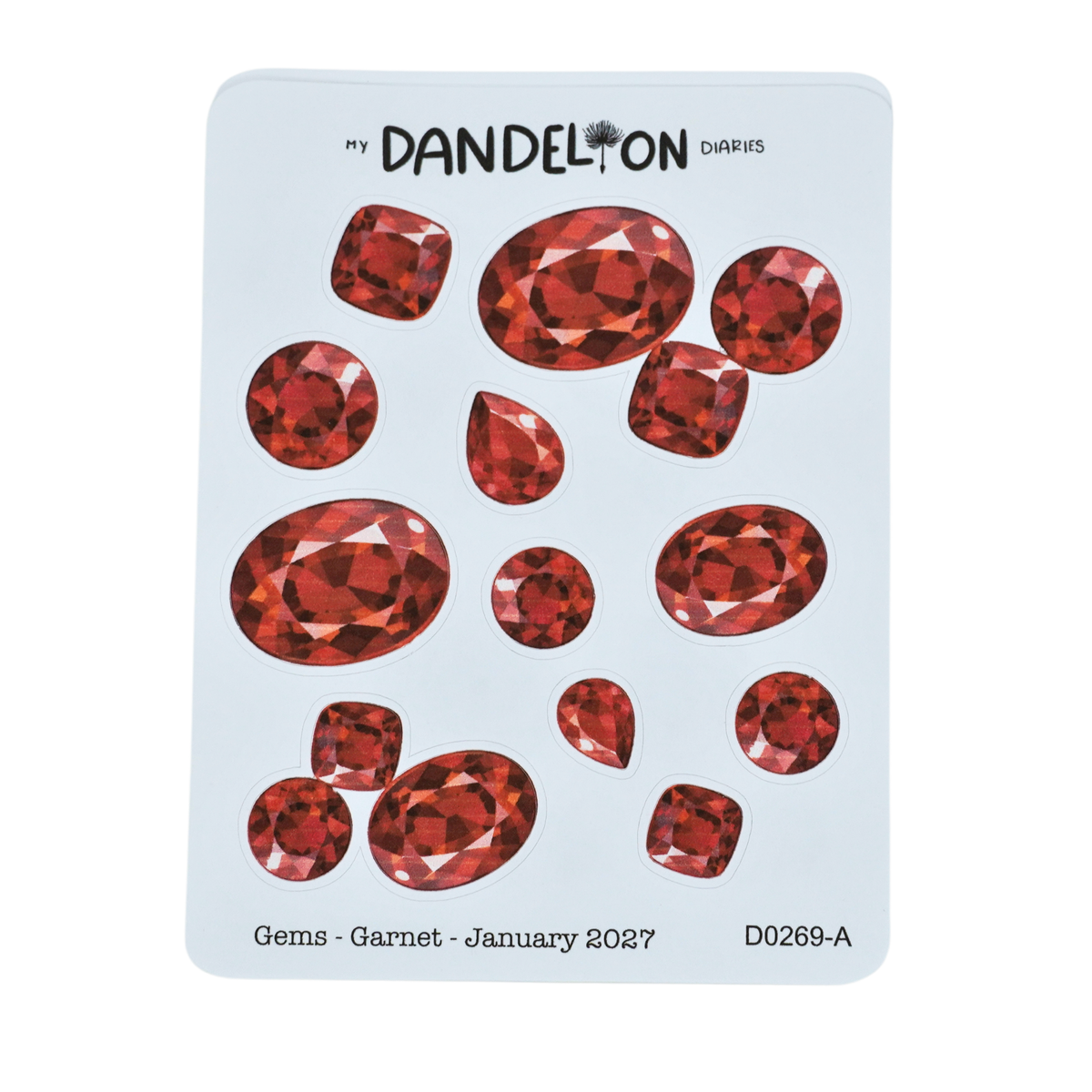 Birth Gemstone Deco Sheets - 2027 Collection