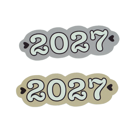 2027 Neutral Die Cut Sticker