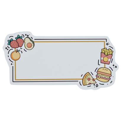 Snacky - Name Label Die Cut