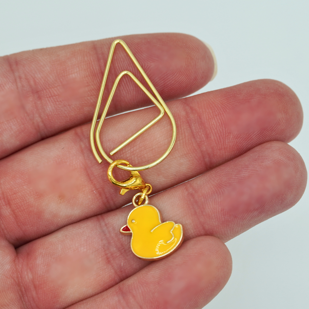 Rubber Ducky Charmed Paperclip
