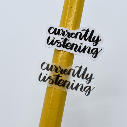Currently Listening - Handlettering
