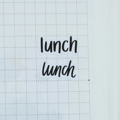 Lunch - Handwritting