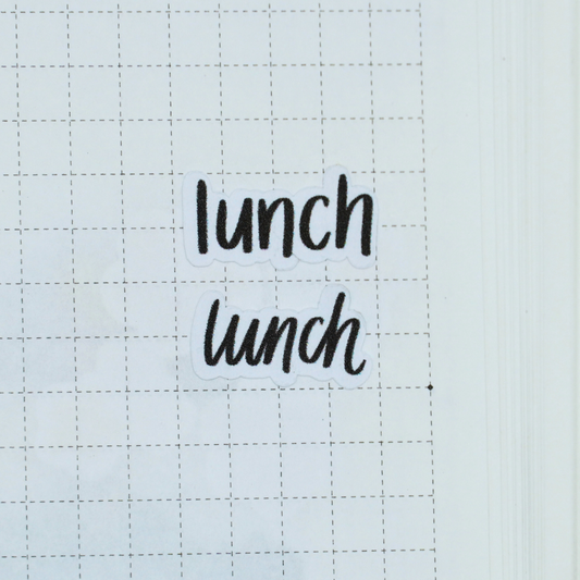 Lunch - Handwritting