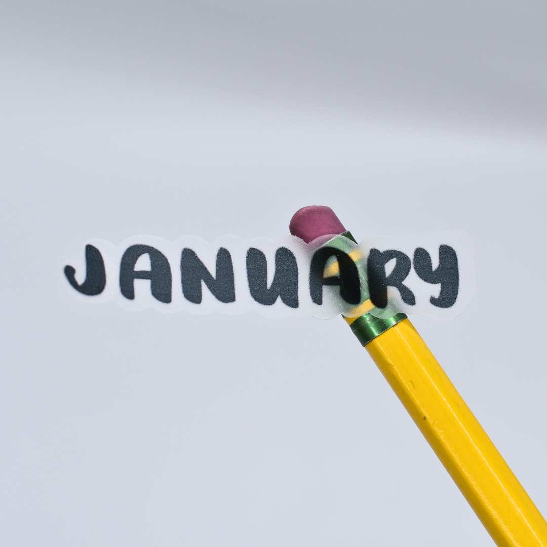 Bold Monthly Headers - Handlettering