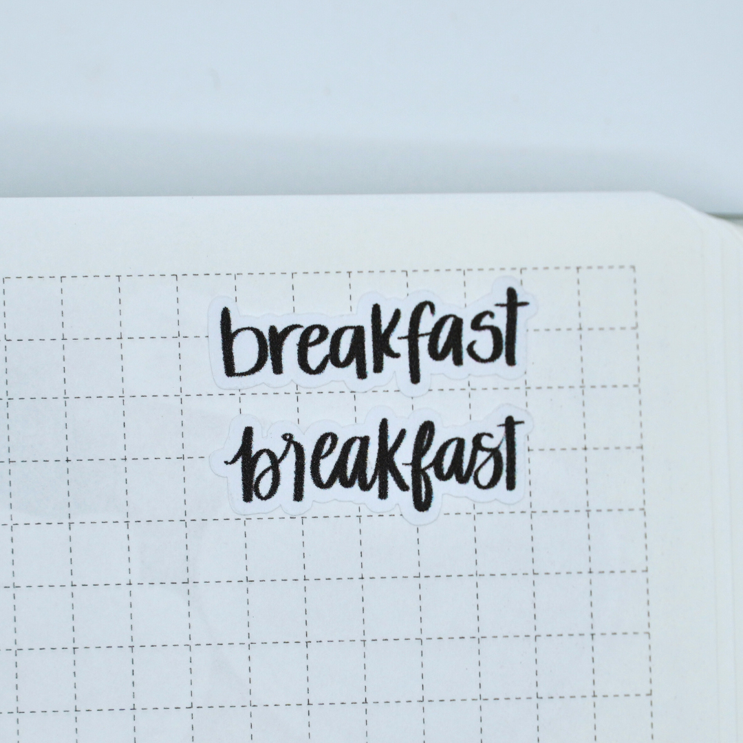 Breakfast - Handwritting