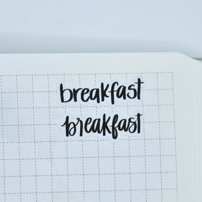 Breakfast - Handwritting