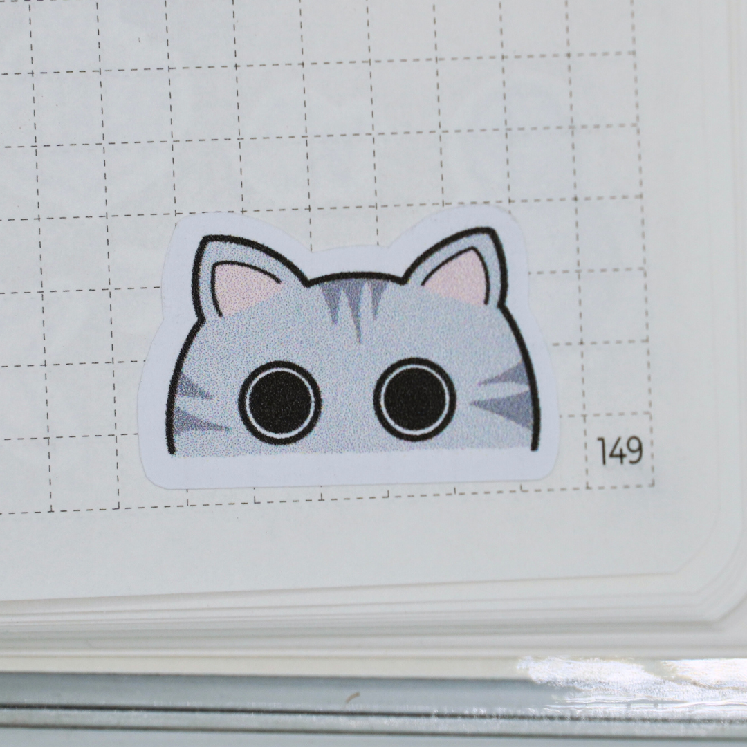 Peeping Cat Doodles