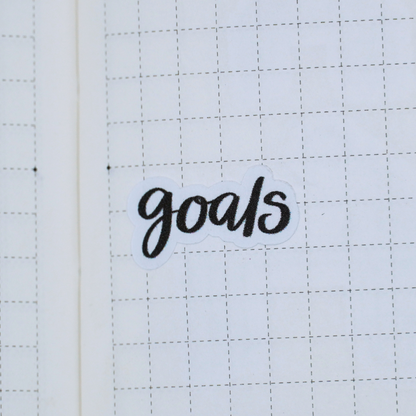Goals - Handwritting