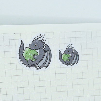 Dice Dragon Doodles Sticker Sheet