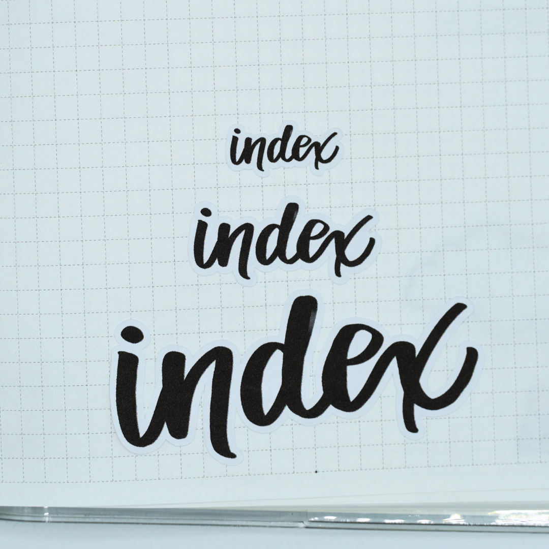 Index Scripts - Handwritting