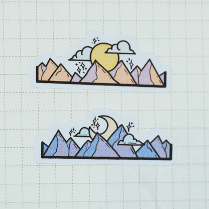 Day and Night Doodle Headers