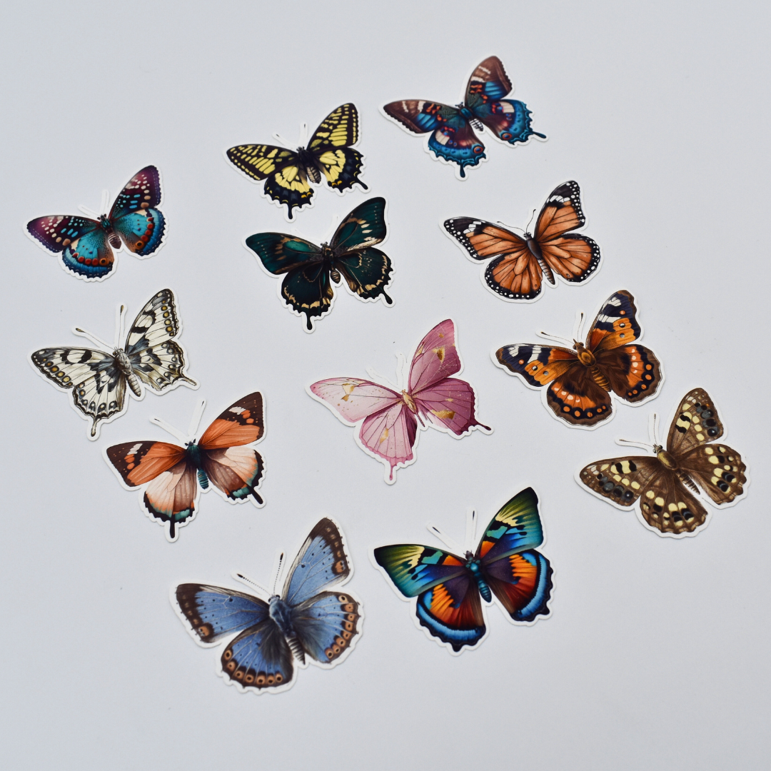 Butterfly Die Cut Sticker Flakes