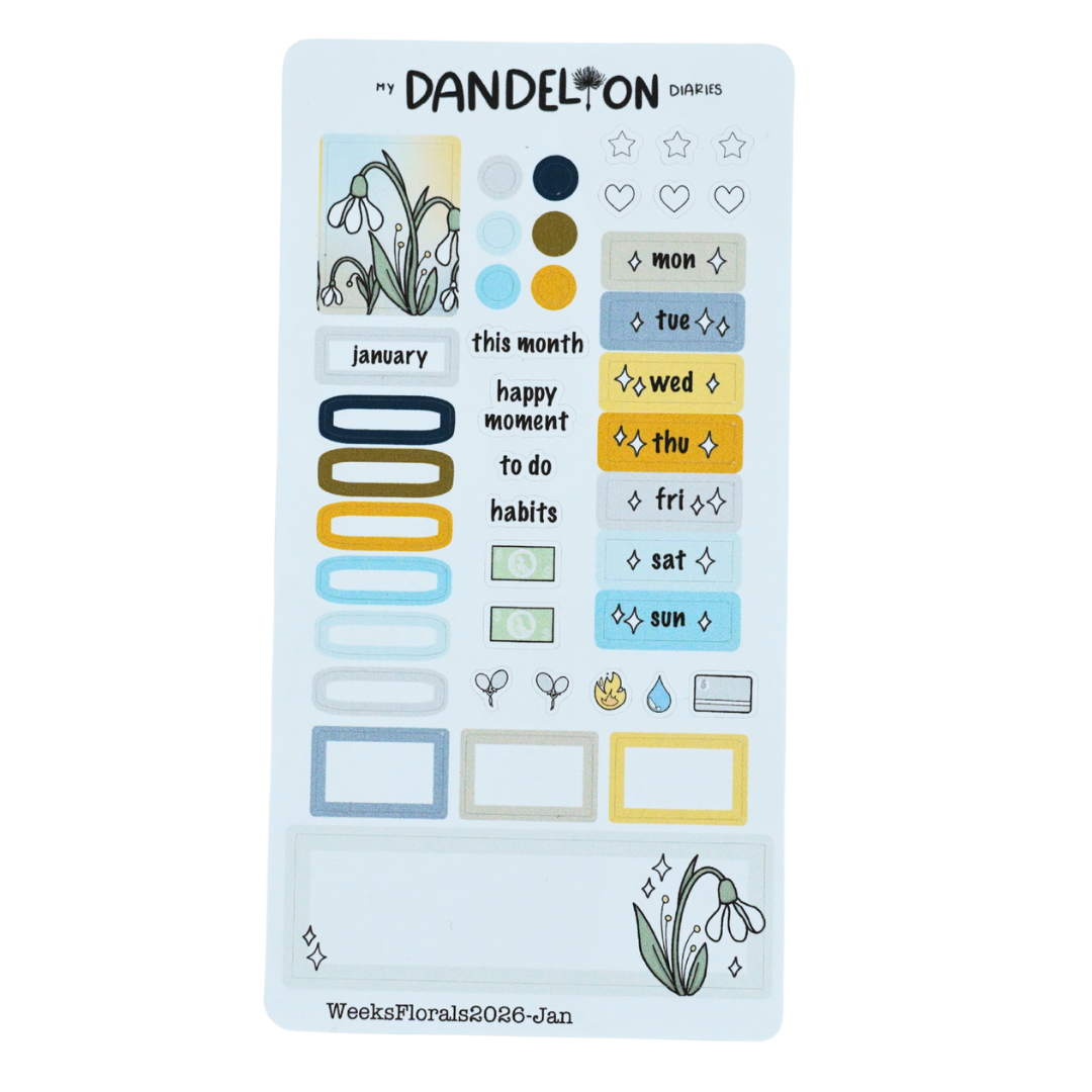 Floral Fantasy - Weeks Monthly Kits (2026 Collection)