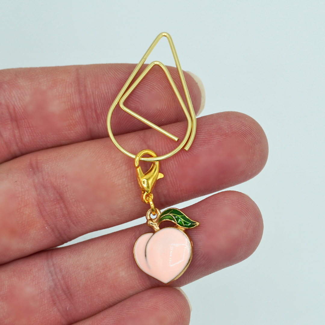 Pink Peach Charmed Paperclip