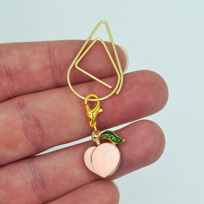 Pink Peach Charmed Paperclip