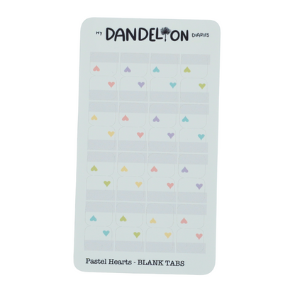 BLANK Mini Planner Tabs (2026 Colors!)