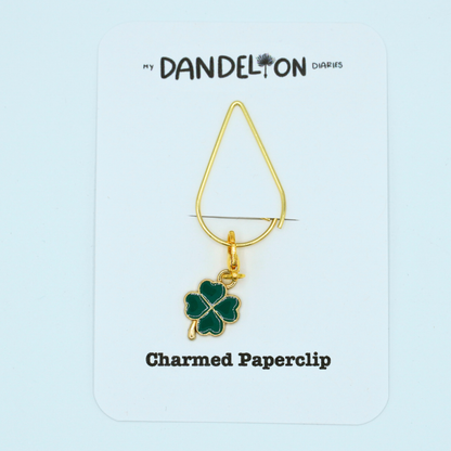 Lucky Shamrock Charmed Paperclip