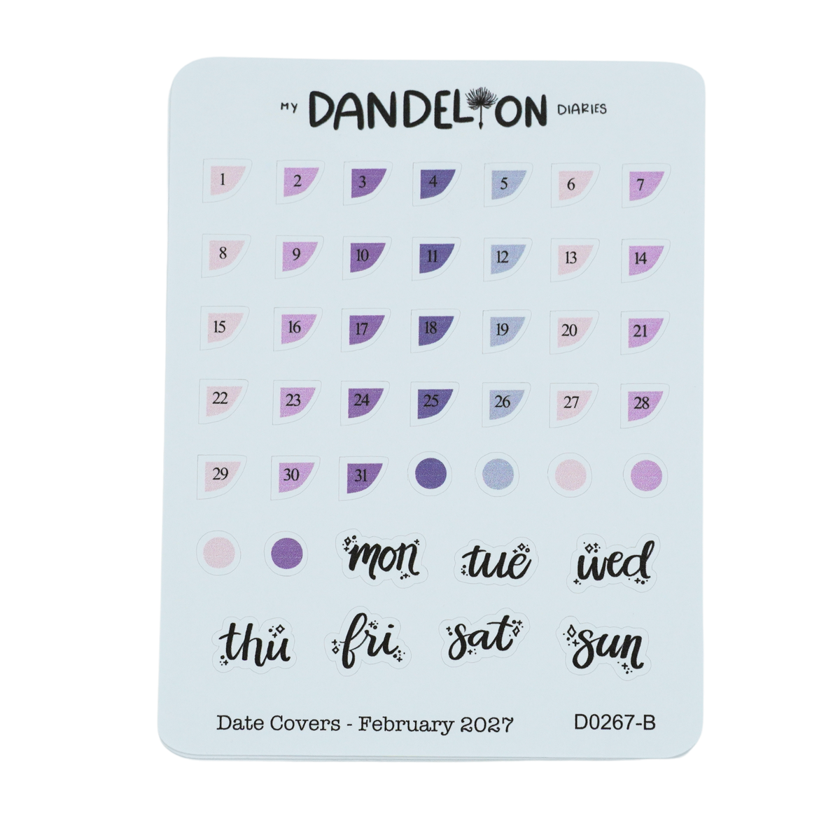 Date Covers - 2027 Collection
