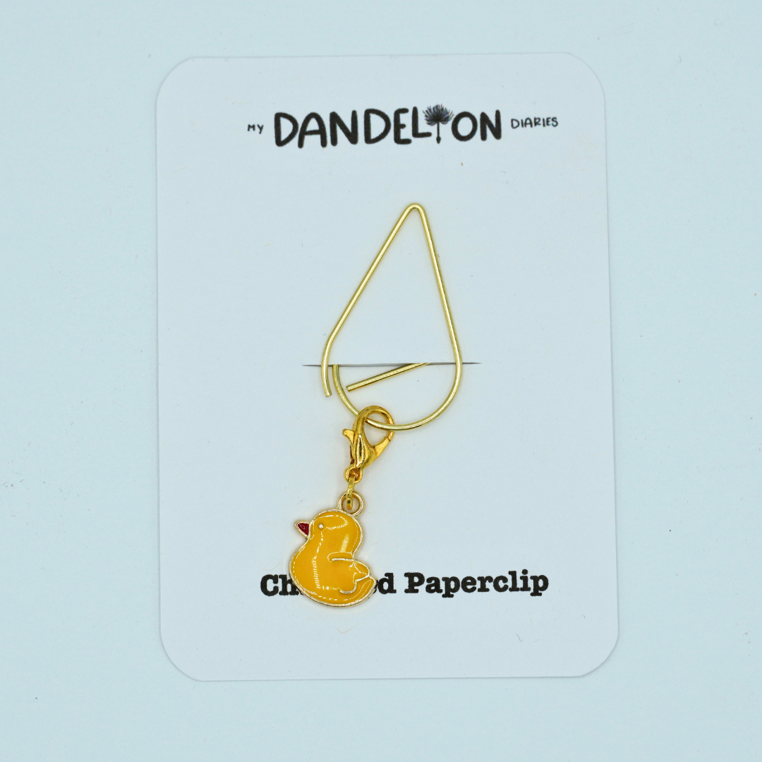 Rubber Ducky Charmed Paperclip