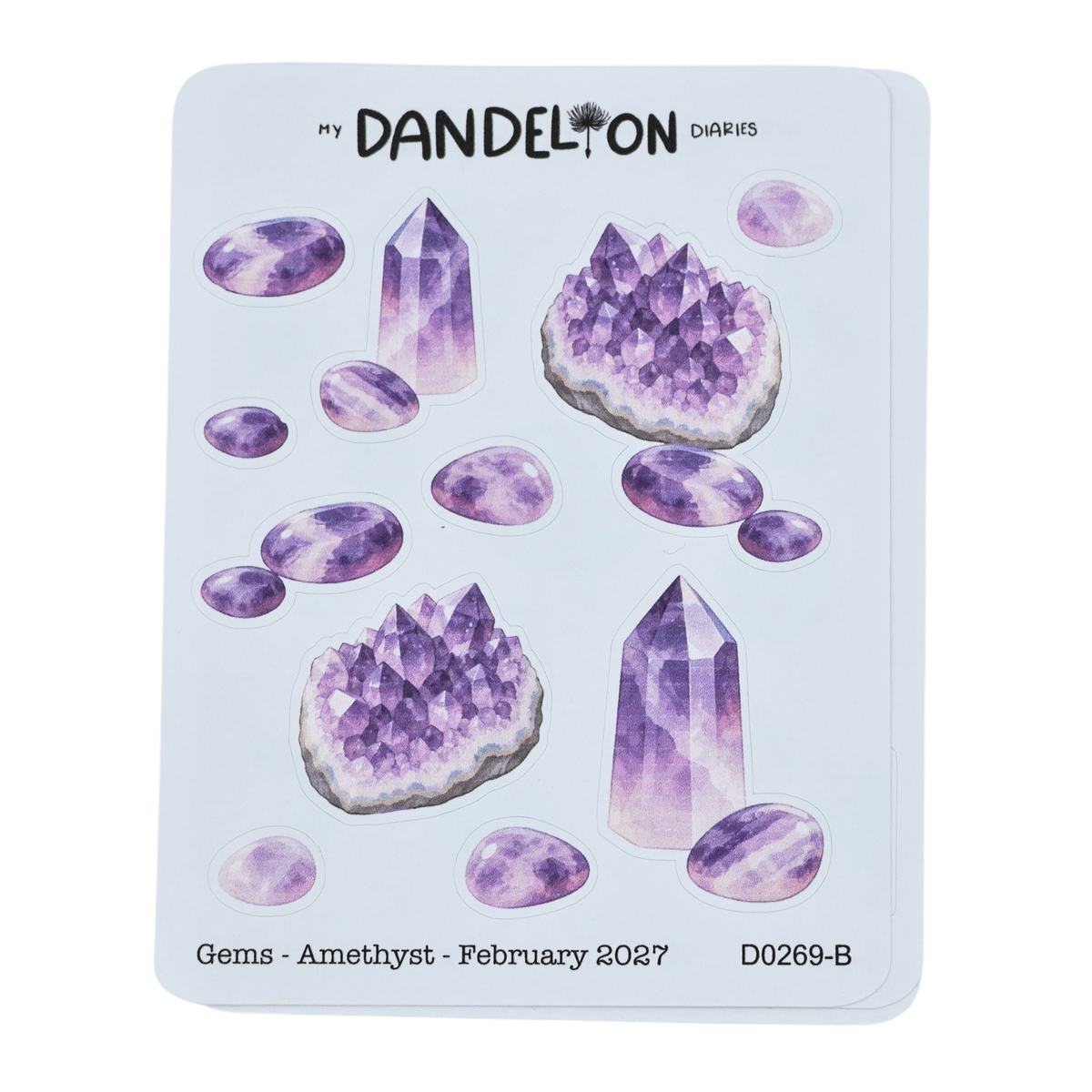 Birth Gemstone Deco Sheets - 2027 Collection