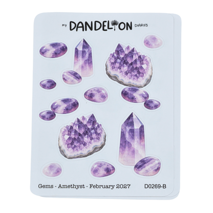 Birth Gemstone Deco Sheets - 2027 Collection