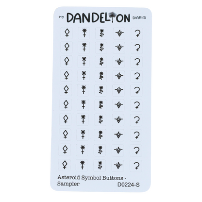 Asteroid Symbol Buttons