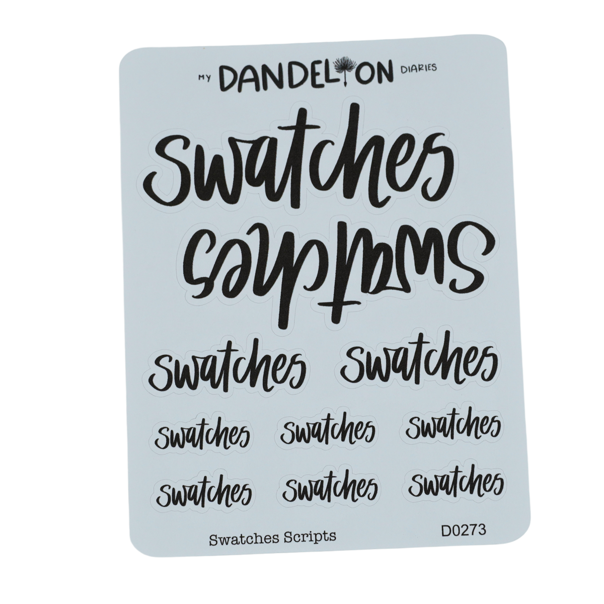 Swatches Scripts - Handwritting