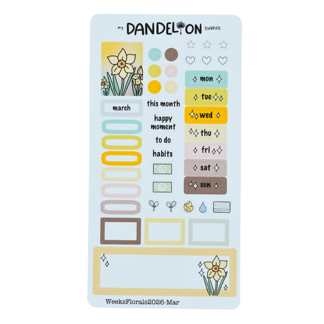 Floral Fantasy - Weeks Monthly Kits (2026 Collection)