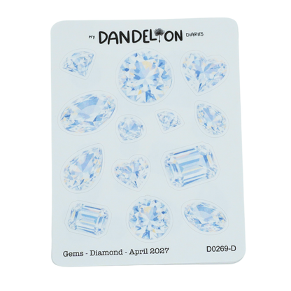 Birth Gemstone Deco Sheets - 2027 Collection