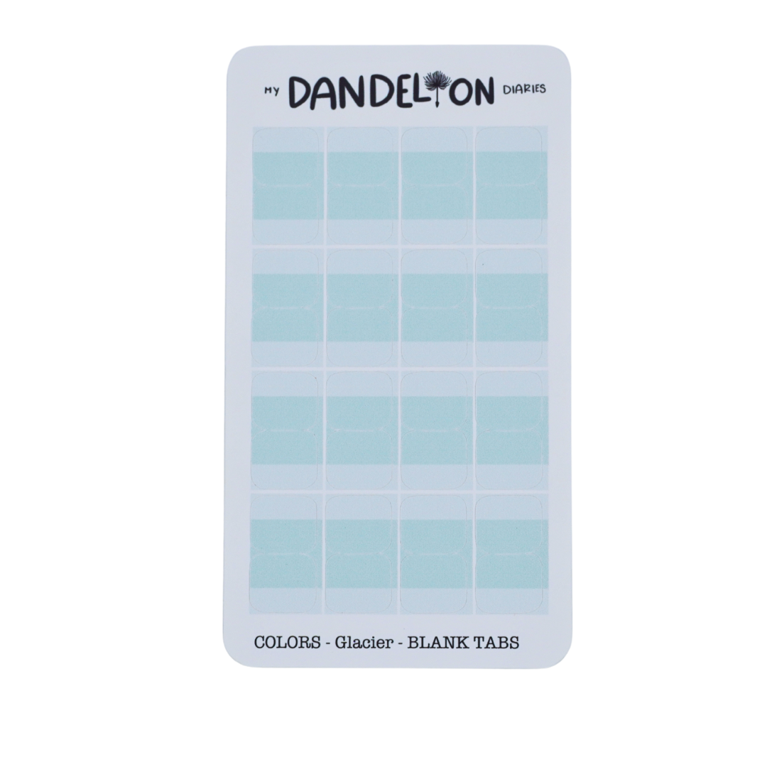 BLANK Mini Planner Tabs (2026 Colors!)