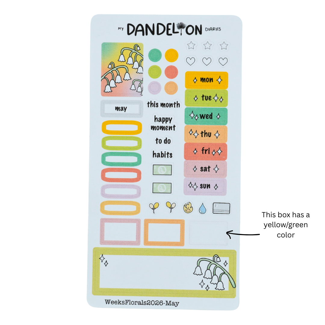 Floral Fantasy - Weeks Monthly Kits (2026 Collection)