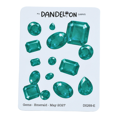 Birth Gemstone Deco Sheets - 2027 Collection