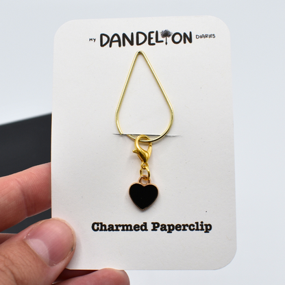Heart Charmed Gold Paperclip