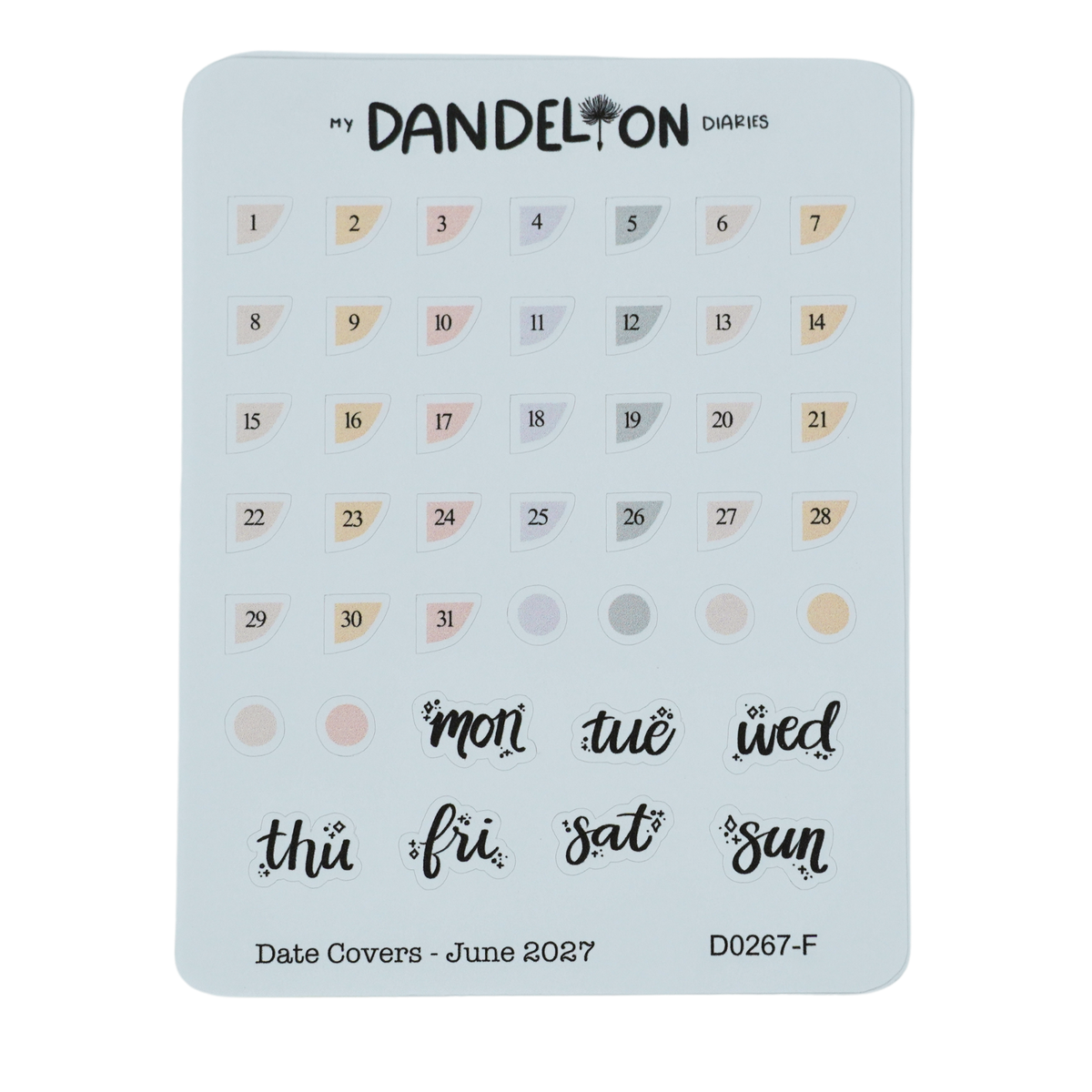 Date Covers - 2027 Collection