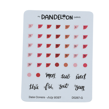 Date Covers - 2027 Collection