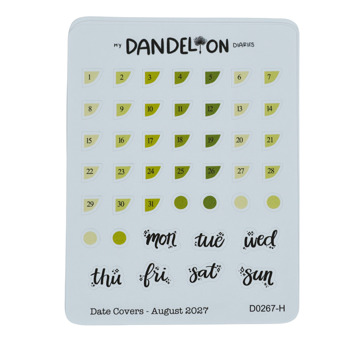 Date Covers - 2027 Collection