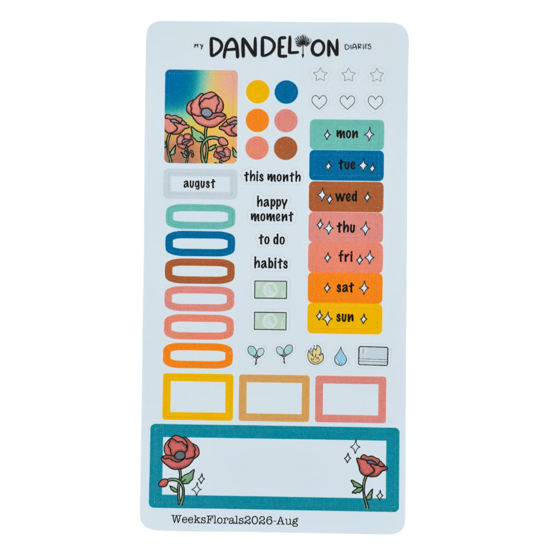 Floral Fantasy - Weeks Monthly Kits (2026 Collection)